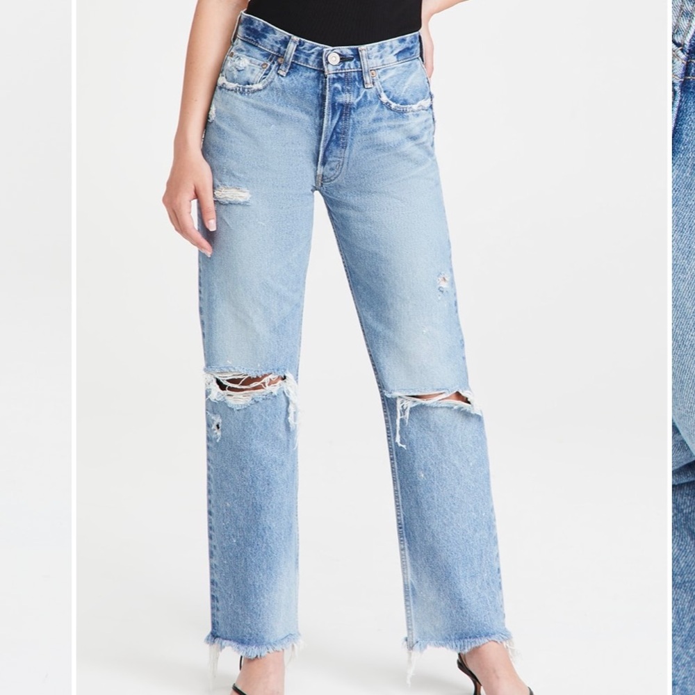 MOUSSY VINTAGE Odessa Wide Straight Jeans